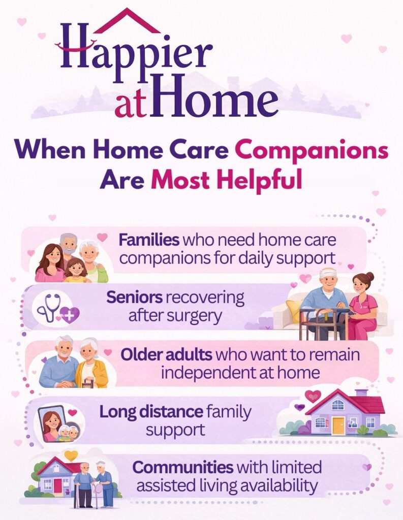 When Home Care Companions Are Most Helpful graphic